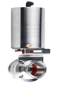 [OEL-BFV-S8-LH-1.5-BRKIT14-316-EPDM-A] Sanitary Butterfly Valve 1.5"